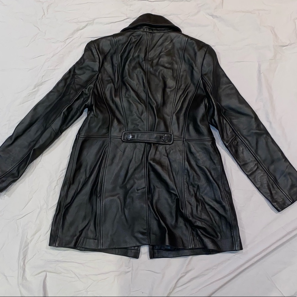 Wilson’s Black Genuine Leather Jacket - Picture 2 of 9